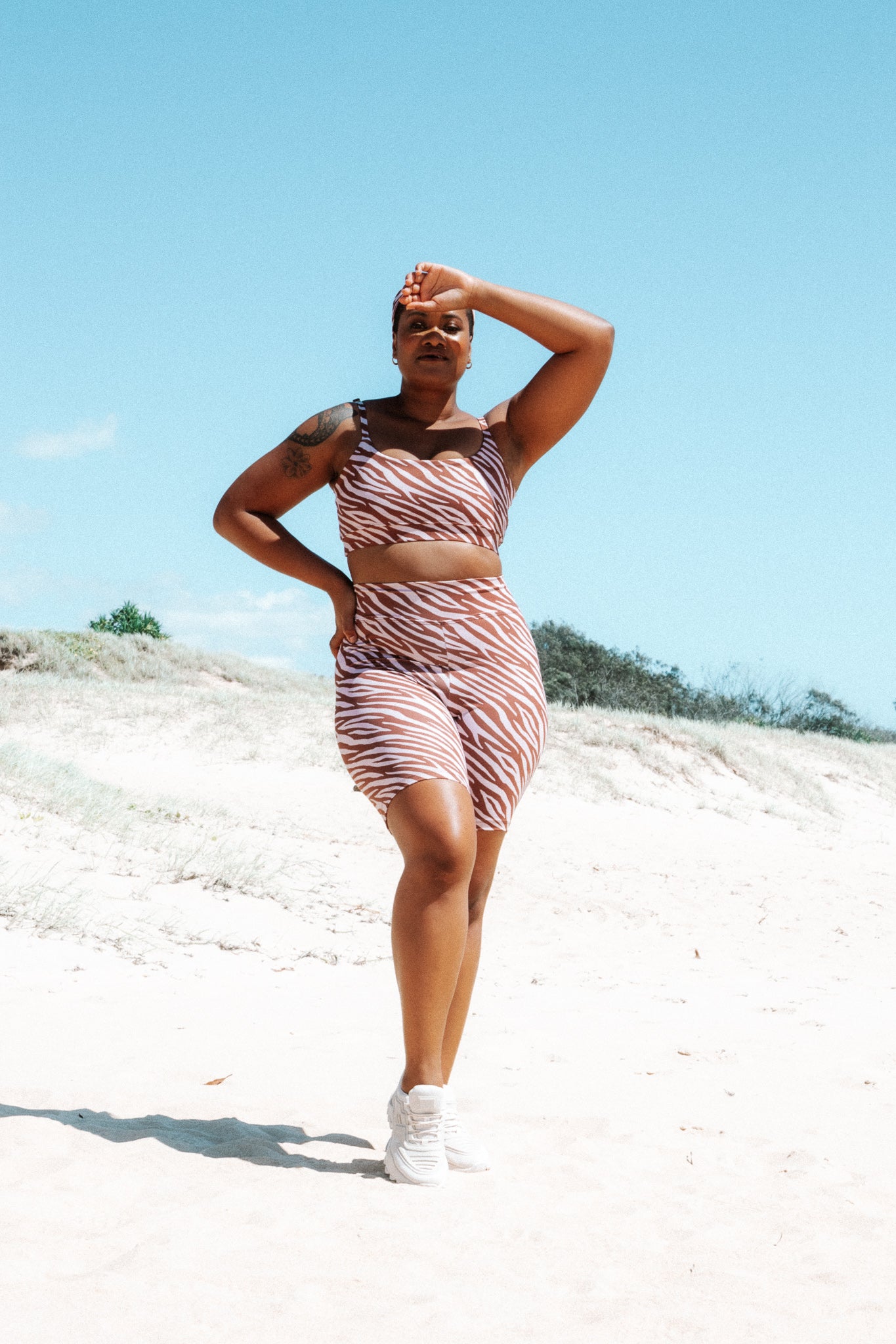 Athleisure Crop // Zebra