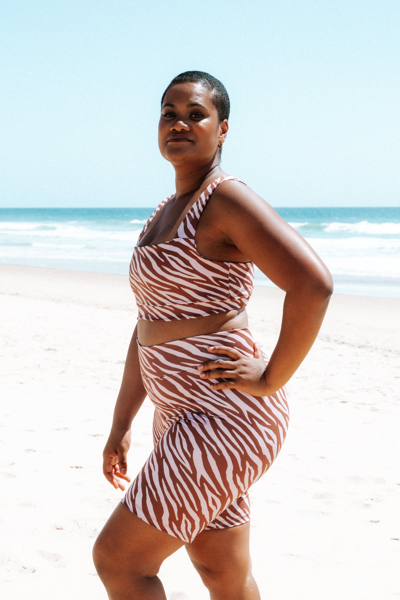 Athleisure Square Crop // Zebra