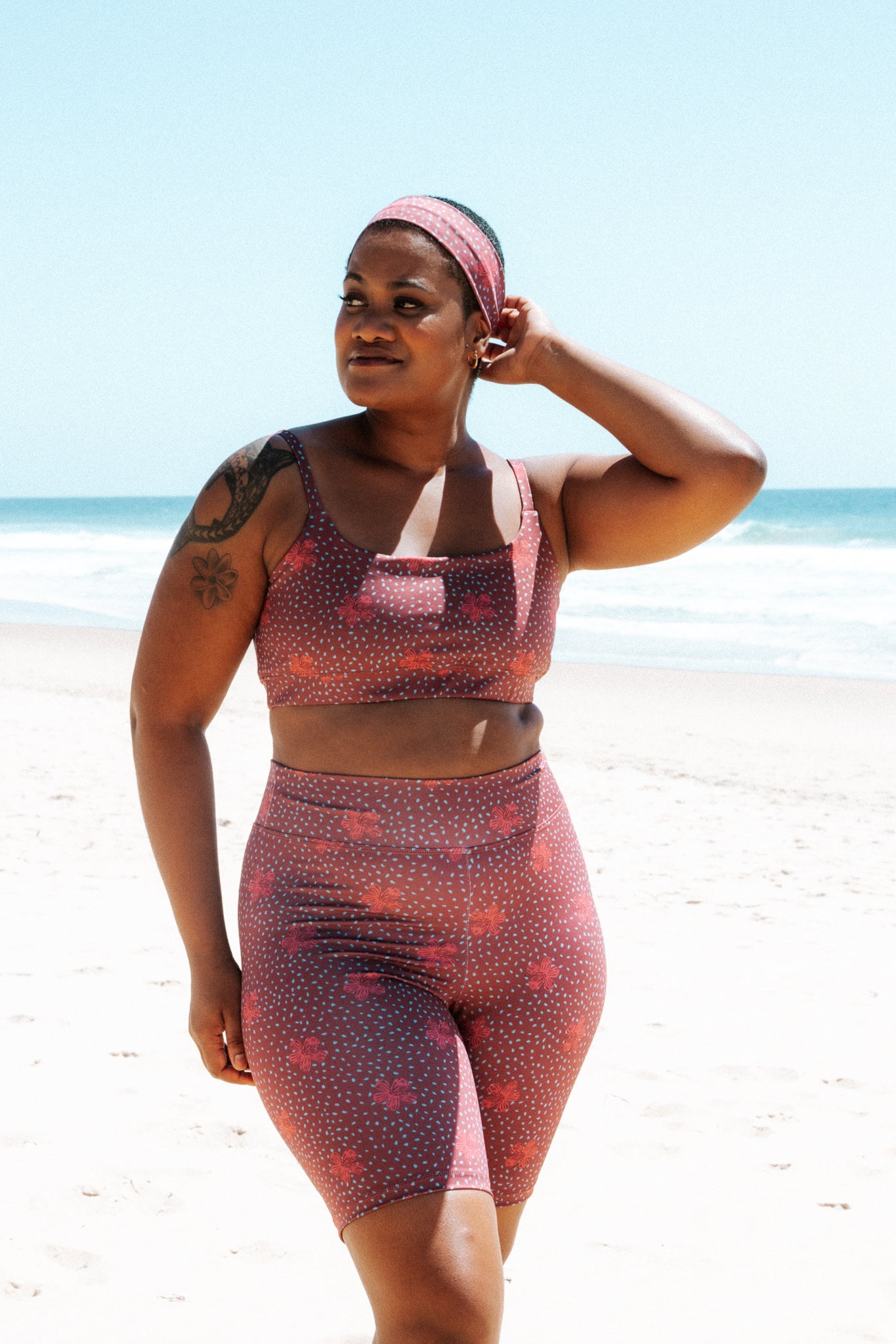 Athleisure Crop // Hibiscus