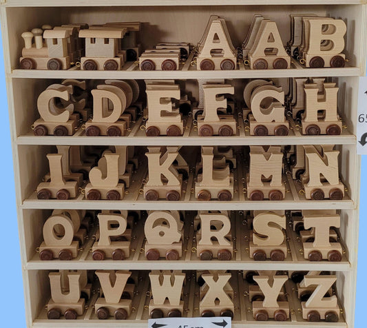Wooden Letters, A-Z - Kids' Toy Name Train PRE-ORDER